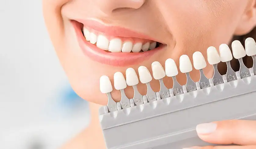 Patient experiencing Laser Teeth Whitening while wearing protective eyewear Hemel-Hempstead